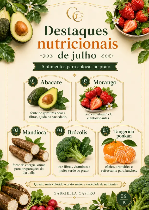 Destaques nutricionais
