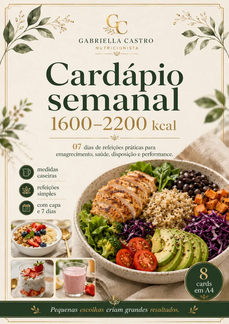 Cardápios Semanais 1600-2200 kcal