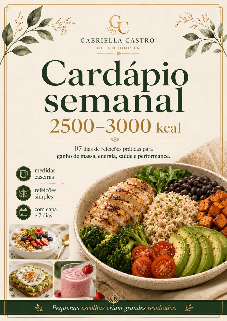 Cardápios Semanais 2500-3000 kcal