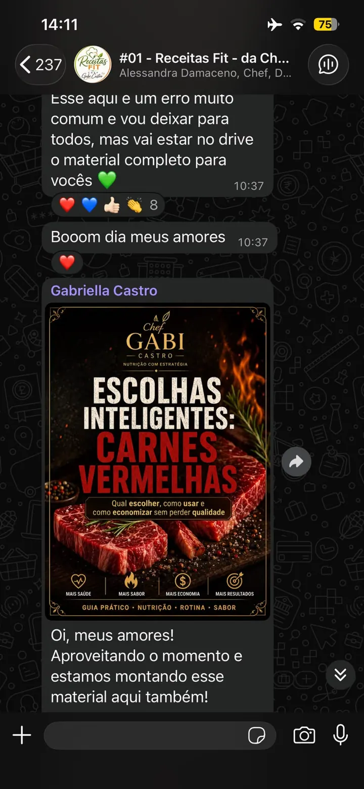 Print do grupo com material de escolhas inteligentes